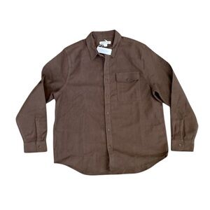 New Outerknown 100% organic cotton moleskin long sleeve  shirt men’s size XL